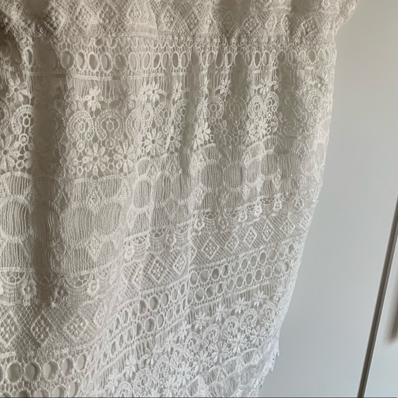 🔥SALE🔥 BNWT H&M White Lace mini dress - Picture 2 of 3